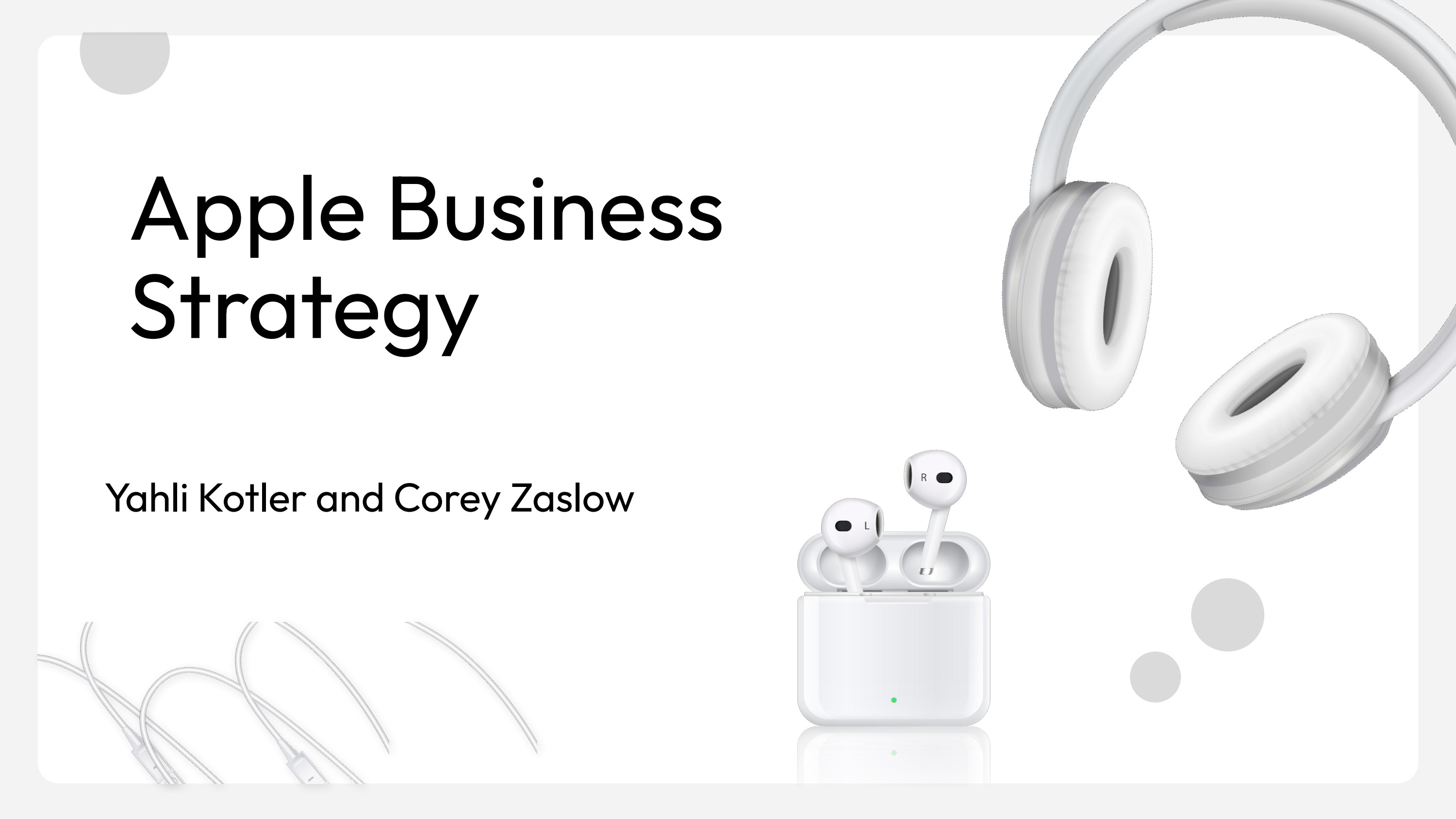 Apple Business Strategy — Presentation — slide 1