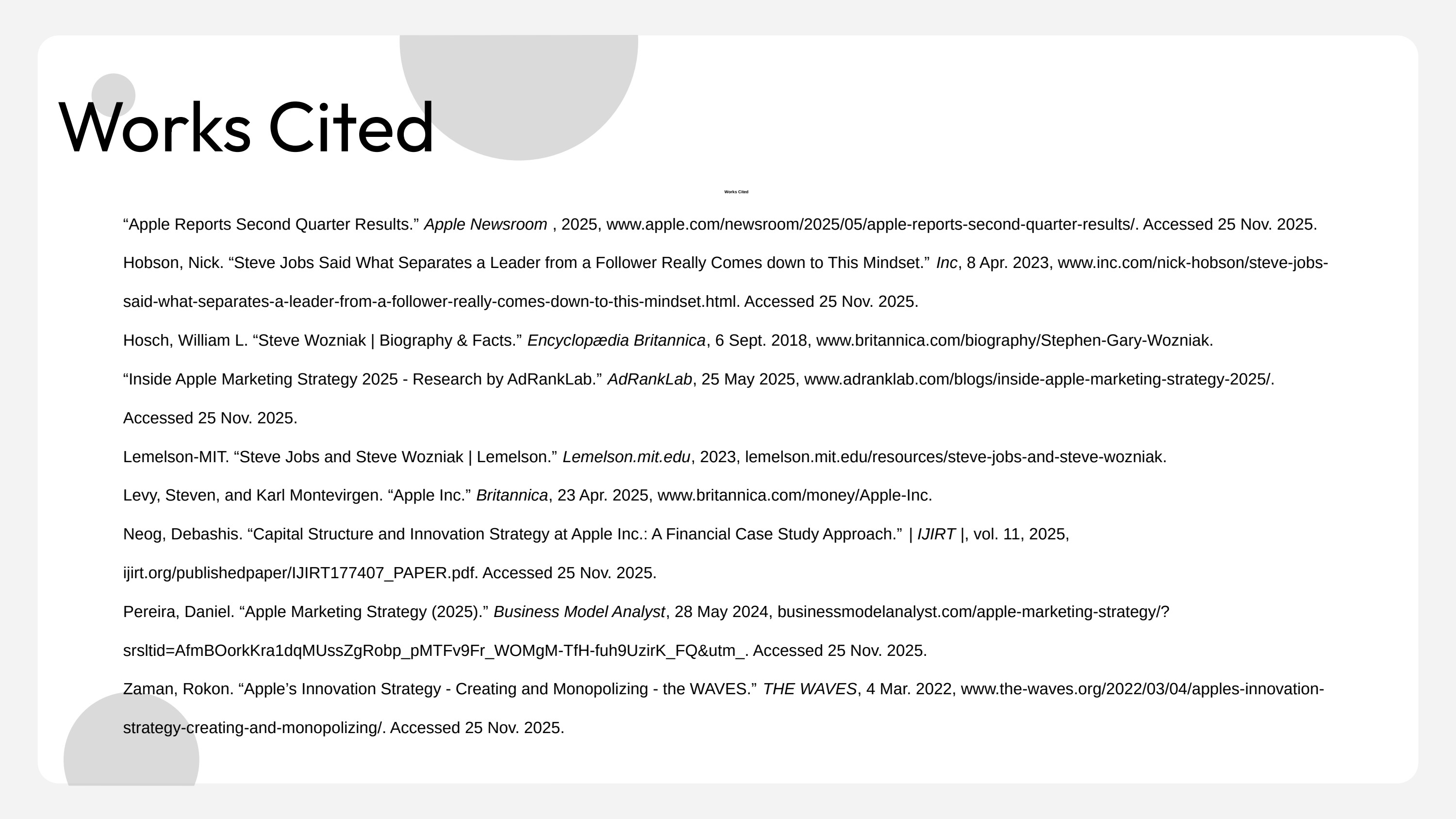 Apple Business Strategy — Presentation — slide 12