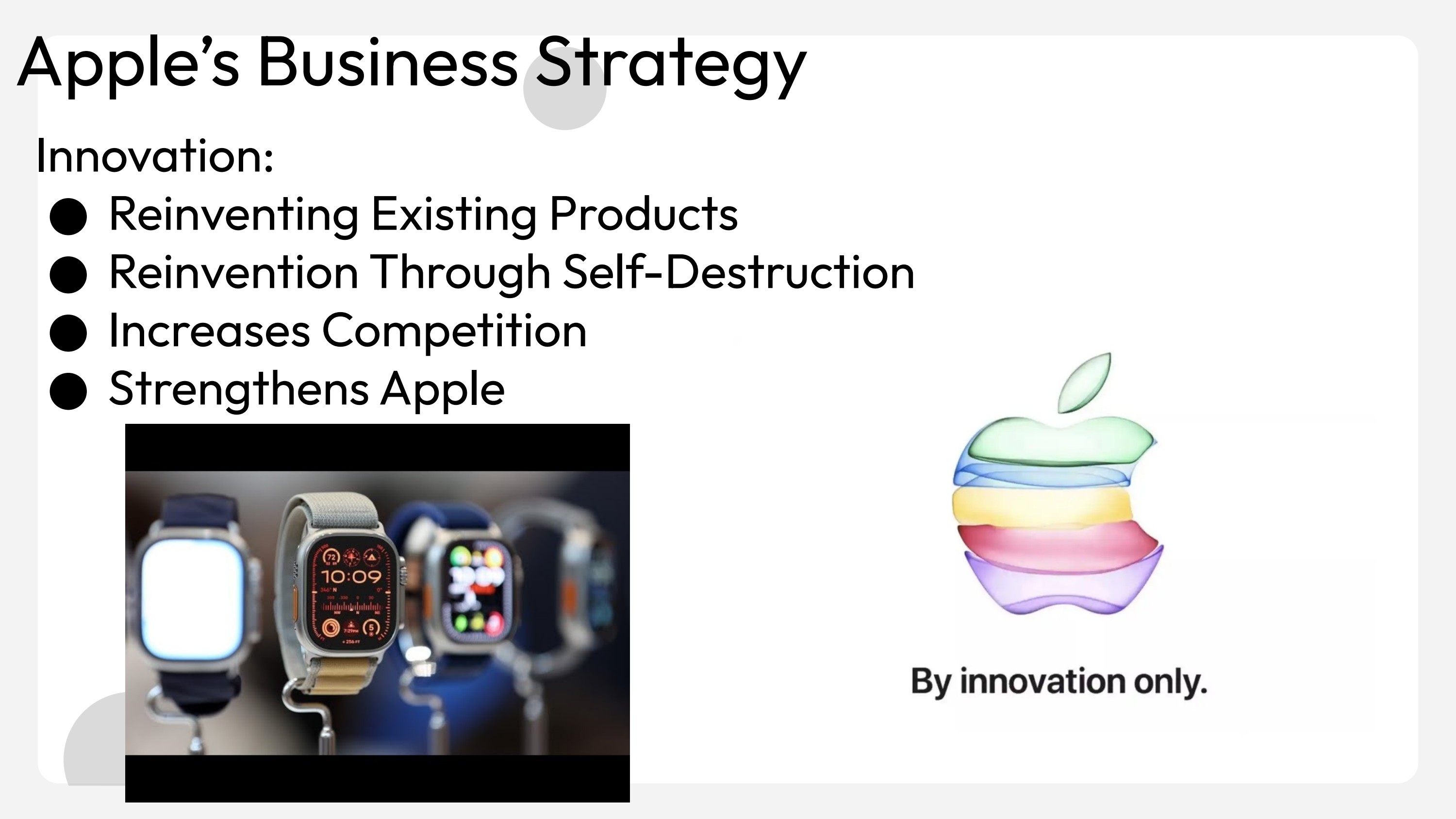 Apple Business Strategy — Presentation — slide 6