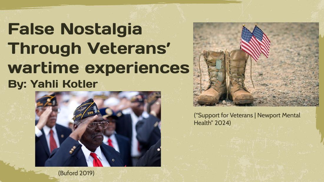 The Impacts of Wartime Experiences on Veterans — Presentation — slide 1