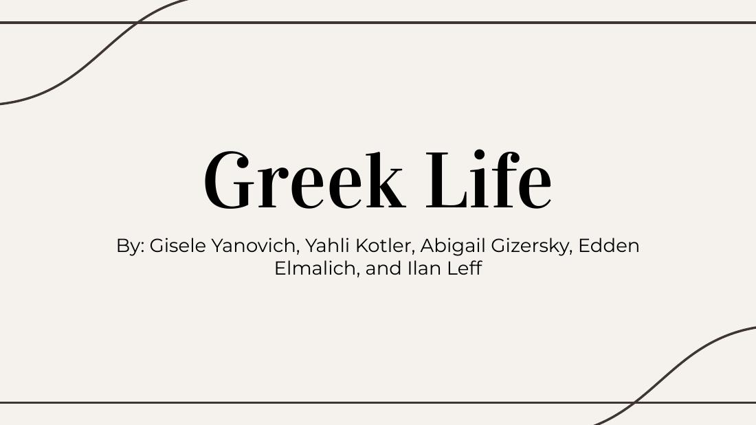 Social Impacts of Greek Life — Presentation — slide 1