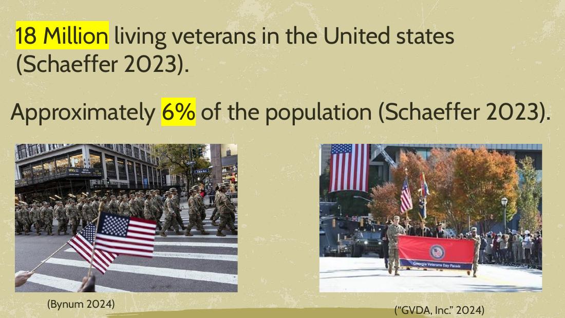 The Impacts of Wartime Experiences on Veterans — Presentation — slide 3