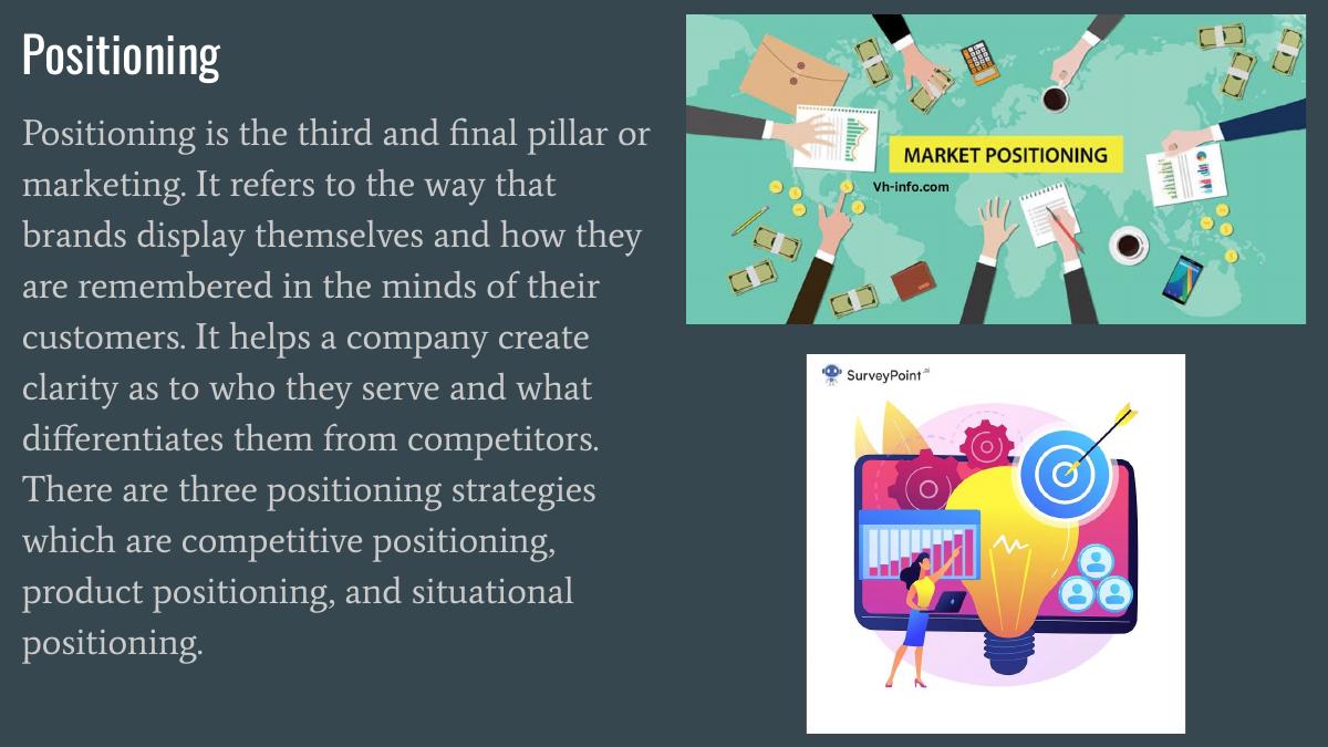 Marketing: The Three Pillars — Presentation — slide 5