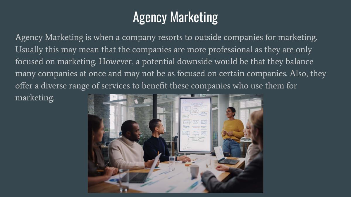 Marketing: The Three Pillars — Presentation — slide 8