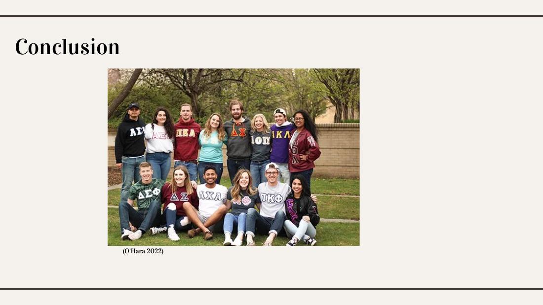 Social Impacts of Greek Life — Presentation — slide 18